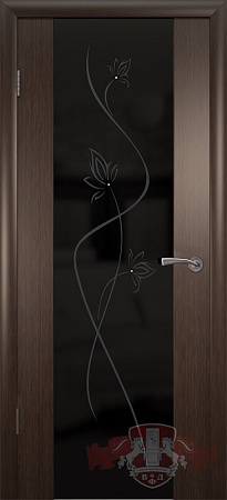 Межкомнатная дверь модель Дверь «Рондо-триплекс» 8ДО4 триплекс черный